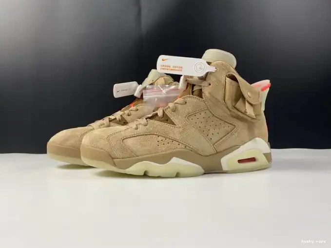 Cheap Husky Khaki DH0690-200 Scott Travis British Jordan Retro Air 6 0605